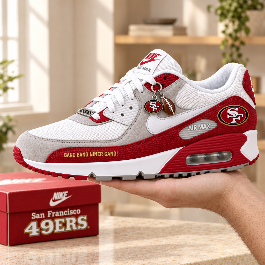 San Francisco 49ers Premium Low-Top Sneakers