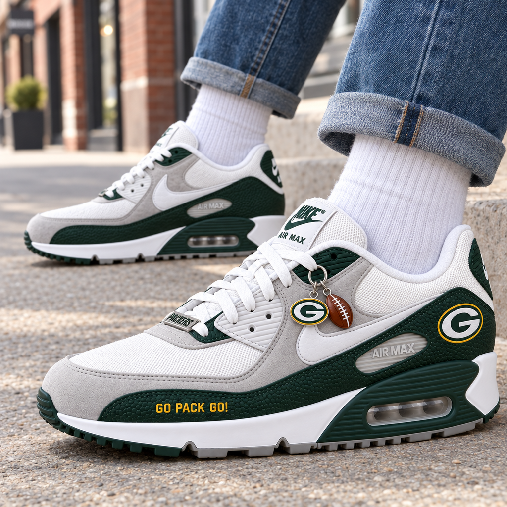 Green Bay Packers Premium Low-Top Sneakers