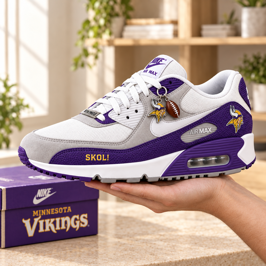 Minnesota Vikings Premium Low-Top Sneakers