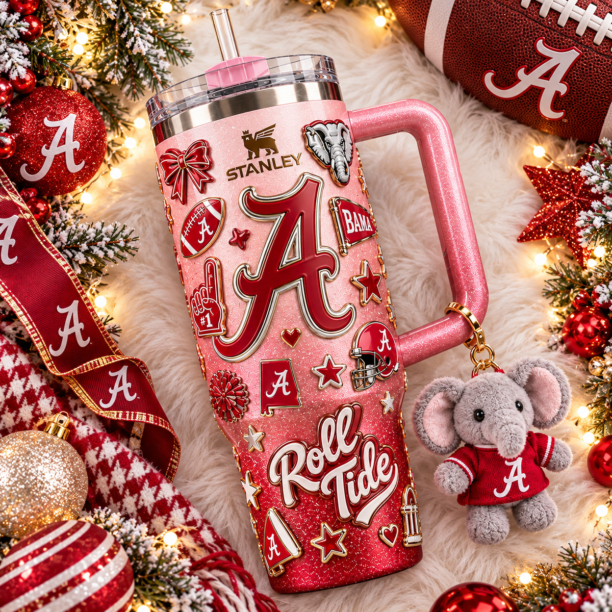 ACT 40oz 3D Embossed Glitter Tumbler Collector Edition TTNL