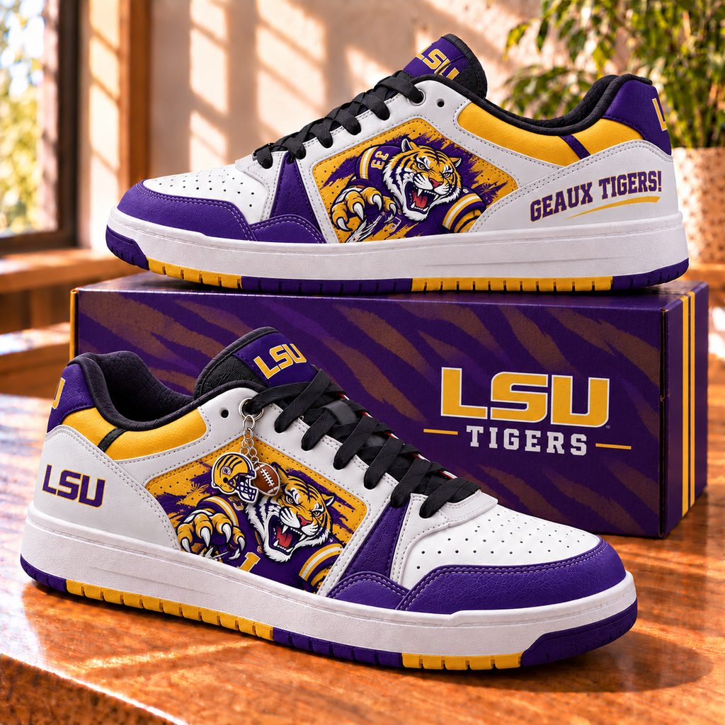 LSU Premium Low-Top Sneakers with Charm BMD
