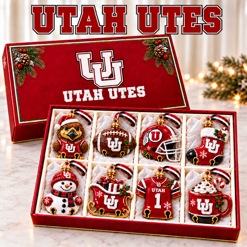 Premium UTAH Christmas Bell Ornament PVNA