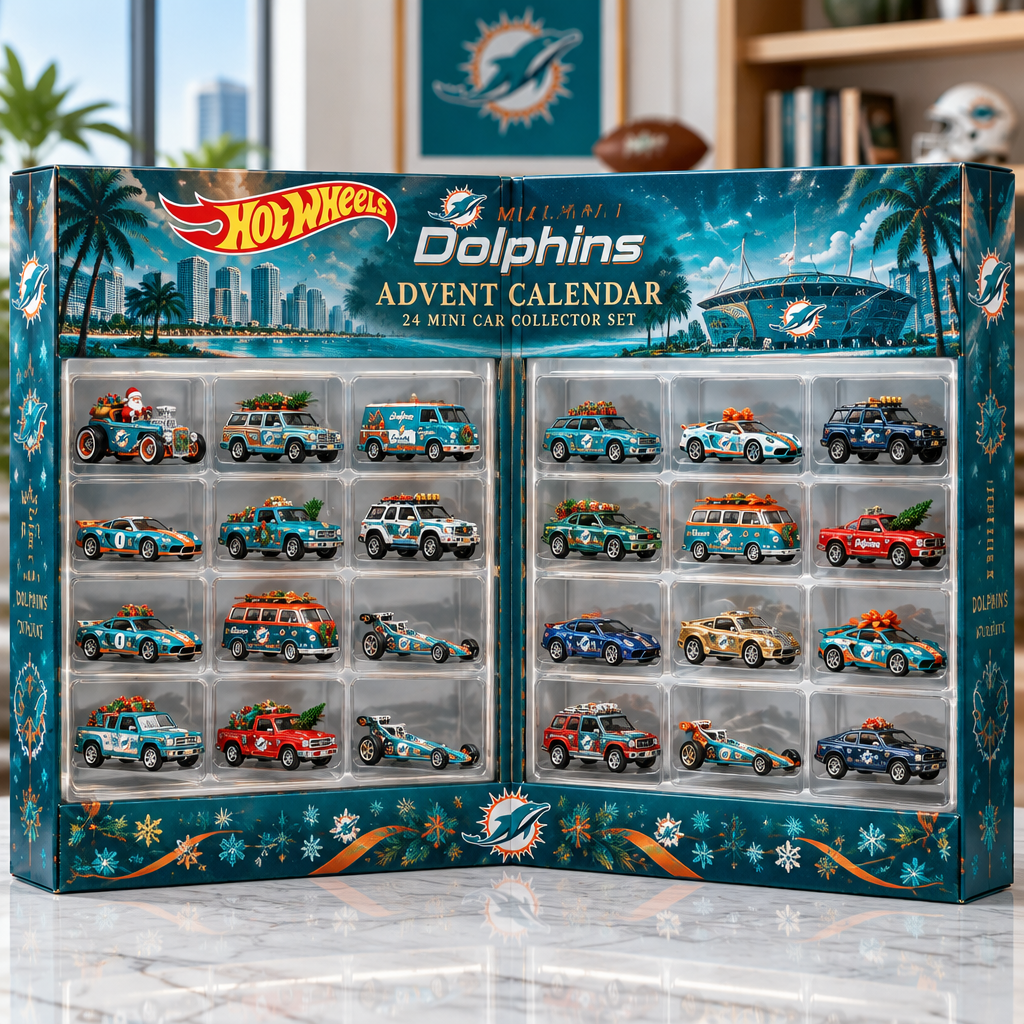 Miami Dolphins Premium Mini Car Advent Calendar